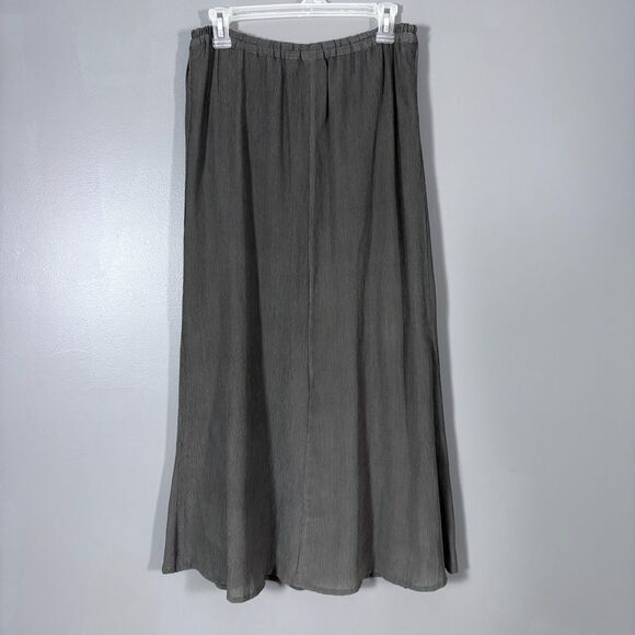 Kiss Of The Wolf Silk Maxi Skirt S Boho Lagenlook Artsy Minimalist Old Money - Picture 1 of 8
